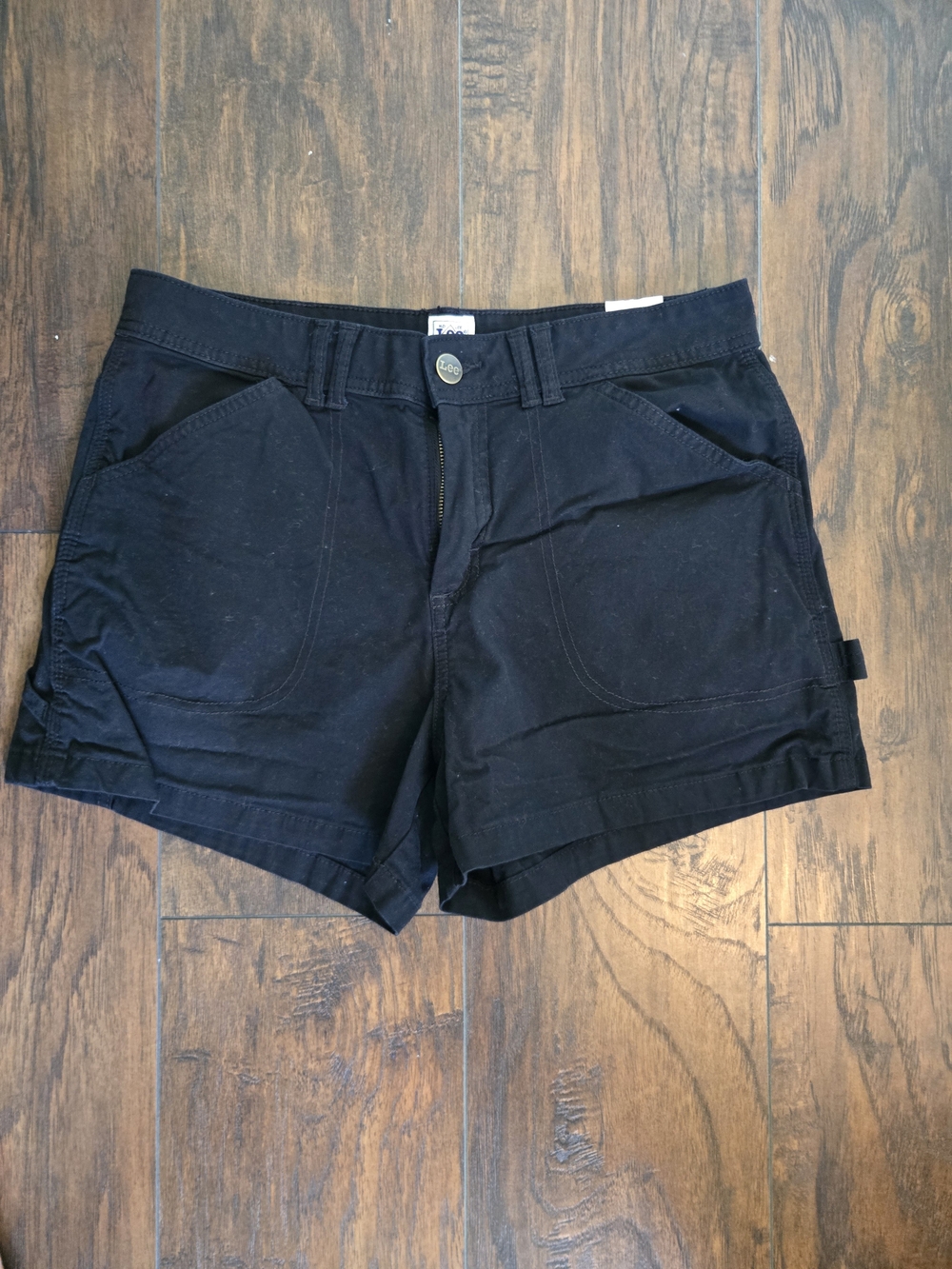 Lee Women's Black Cargo Utility Shorts